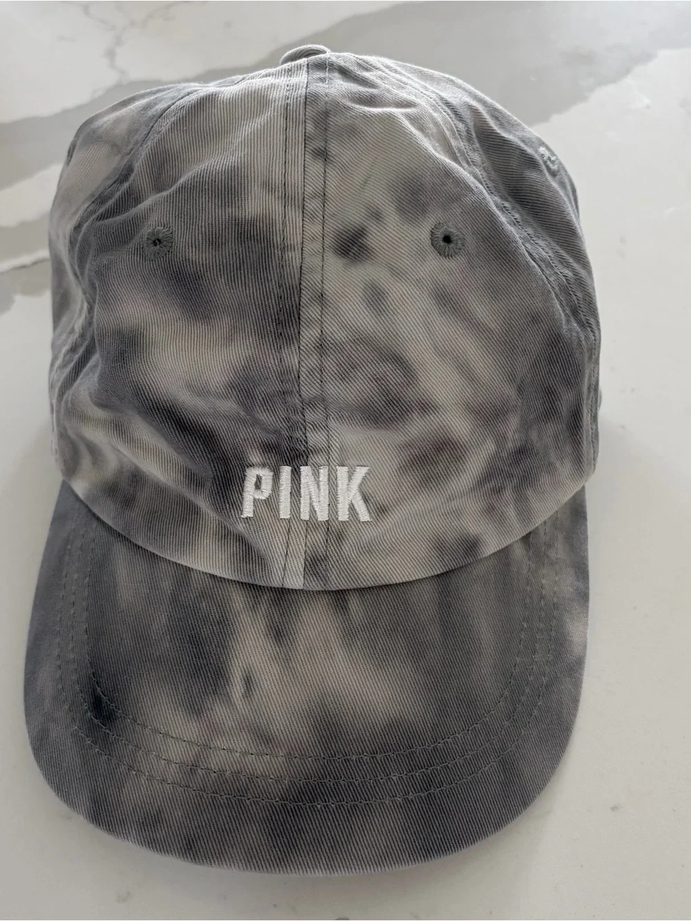 PINK Victoria's Secret Tie-Dye Grey woman’s Baseball Cap